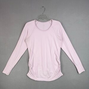 adidas Women's Light Pink Long Golf Sleeve Tee